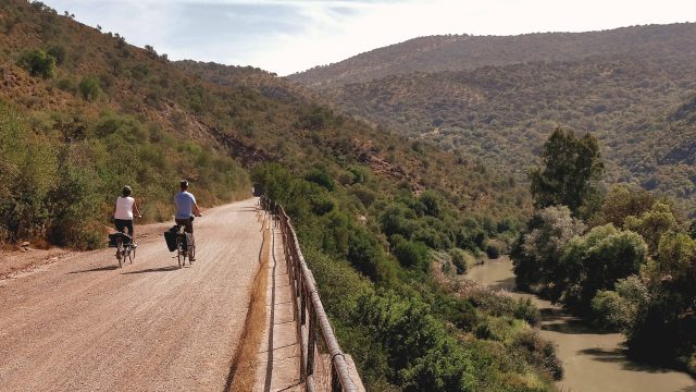 The Vía Verde de la Sierra was severely affected by heavy storms