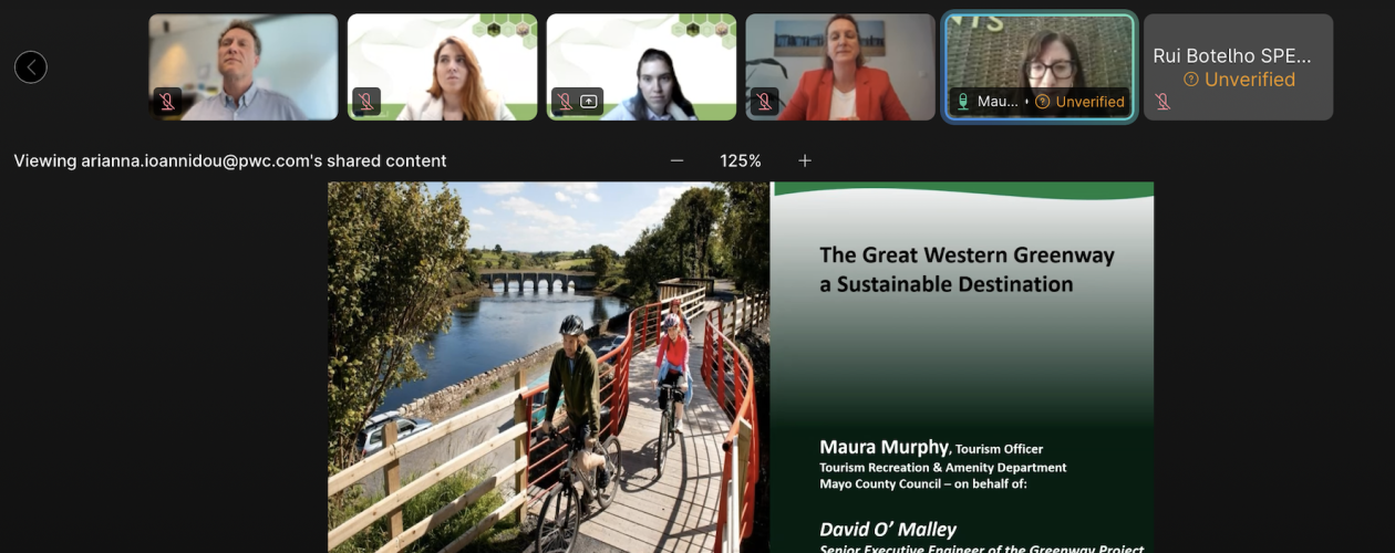 Great Western Greenway – a good green practice at the webinar of the European Commission