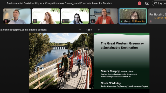 Great Western Greenway – a good green practice at the webinar of the European Commission