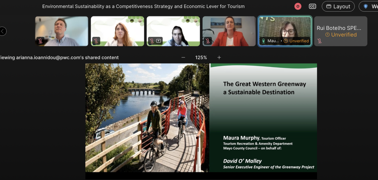 Great Western Greenway – a good green practice at the webinar of the European Commission