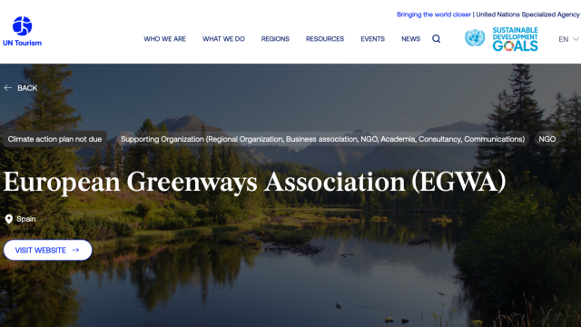 We are a signatory of the Glasgow Declaration on Climate Action in Tourism