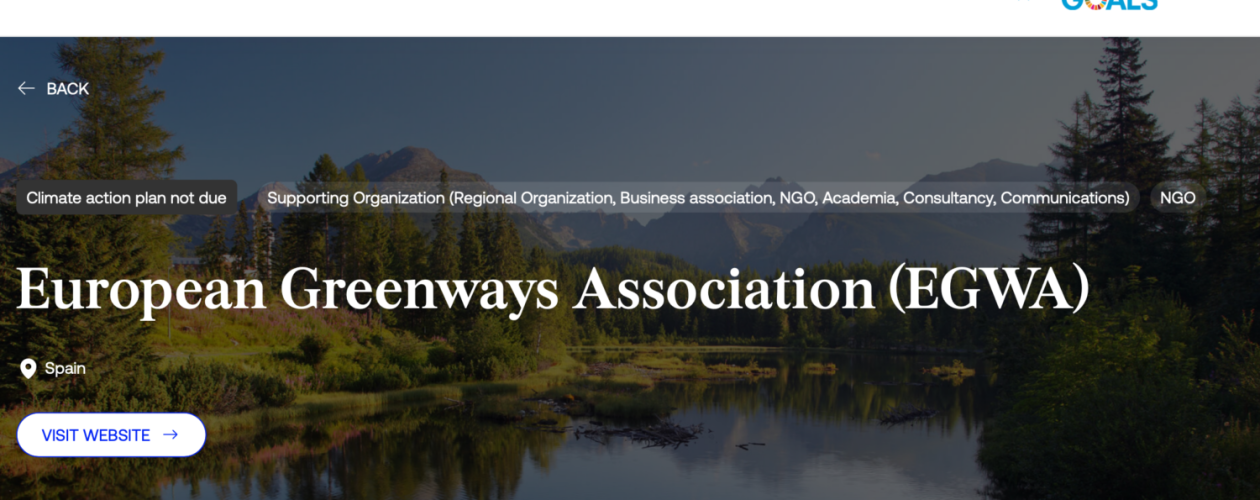 We are a signatory of the Glasgow Declaration on Climate Action in Tourism