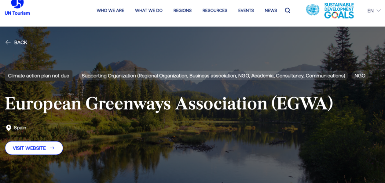 We are a signatory of the Glasgow Declaration on Climate Action in Tourism